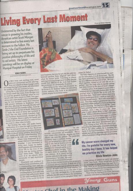 Scott in The Goa Herald